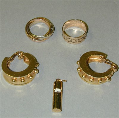 Lot 55 - Group of Assorted Gold Jewelry 14 kt. yellow...