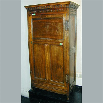 Lot 75 - Provincial Louis XV Style Oak Armoire