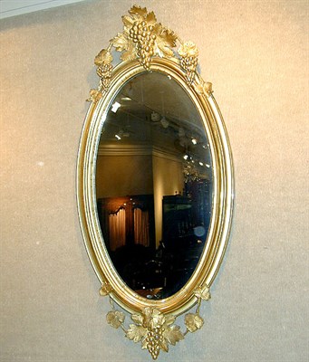 Lot 275 - Victorian Gilt-Decorated Mirror