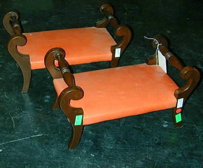 Lot 149 - Pair of Mahogany Footrests