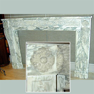 Lot 403 - Georgian Style Marble Fireplace