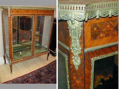Lot 620 - Louis XV Style Gilt-Bronze Mounted Vitrine The...