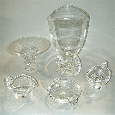 Lot 252 - Group of Five Steuben Glass Articles
