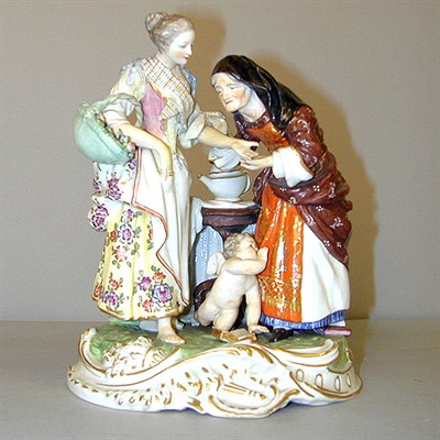 Lot 388 - Continental Porcelain Figural Group