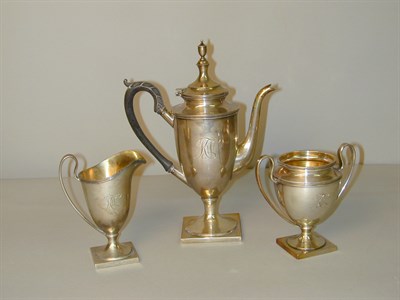 Lot 333 - J.E. Caldwell Sterling Silver Three-Piece Tea...