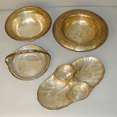 Lot 341 - Sterling Silver Condiment Dish Approximately...