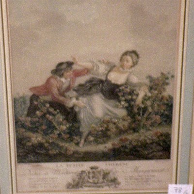 Lot 78 - After Jean Honore Fragonard LA FUITE A DESSEIN...