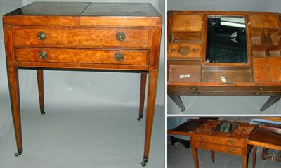 Lot 394 - George III Inlaid Mahogany Beau Brummel Late...