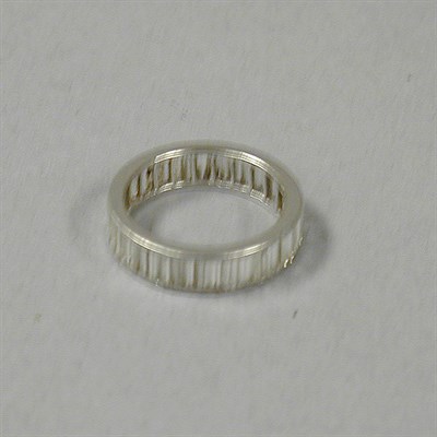 Lot 329 - Diamond Eternity Band Platinum, continuously...