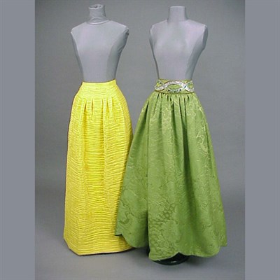 Lot 637 - Two Evening Skirts One Irish, 1960s The first...