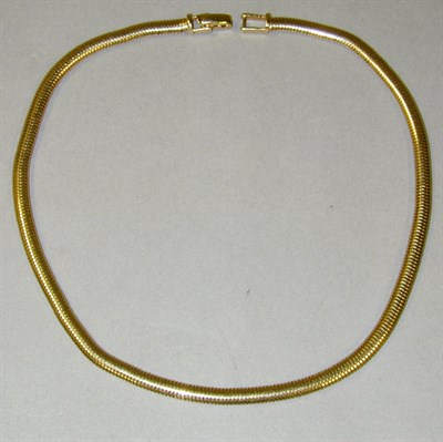 Lot 185 - Gold Snake Necklace 14 kt. yellow gold, the...