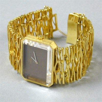 Lot 235 - Gentleman's Gold Wristwatch 18 kt. yellow gold,...