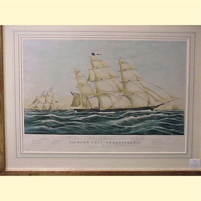Lot 77 - After Nathaniel Currier CLIPPER SHIP...