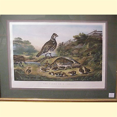 Lot 79 - After Nathaniel Currier THE CARES OF A FAMILY...