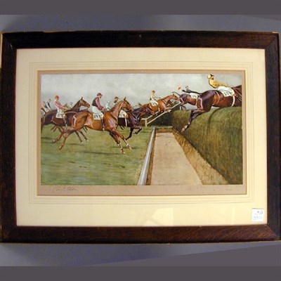 Lot 90 - Cecil Aldin [HORSERACING SCENES] Two...