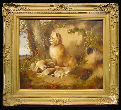 Lot 185 - William Walker Morris The Guardian oil on...
