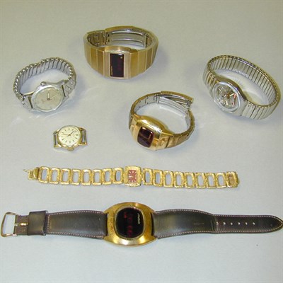 Lot 22 - Lot of Assorted Metal Wristwatches