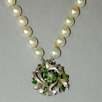 Lot 161 - Double Strand Cultured Pearl Necklace Composed...