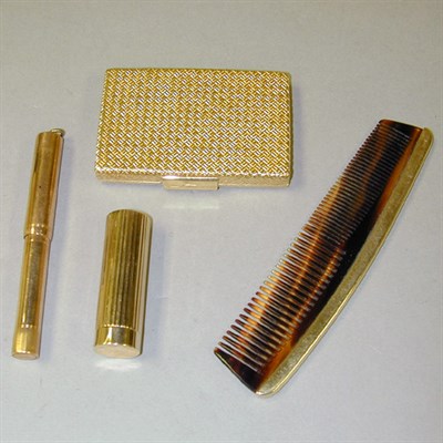 Lot 225 - Group of Gold Accessories Yellow gold,...