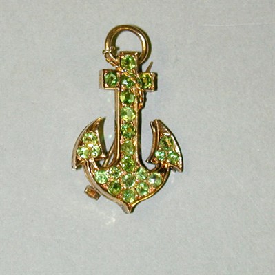Lot 91 - Gold Anchor Pin 14 kt. yellow gold,...