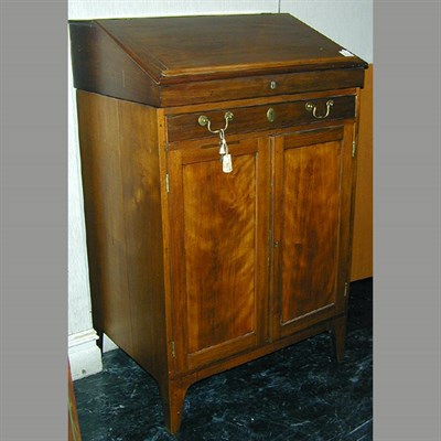 Lot 111 - Federal Style Mahogany Slant-Front Desk