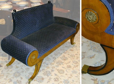 Lot 346 - Biedermeier Style Upholstered Settee