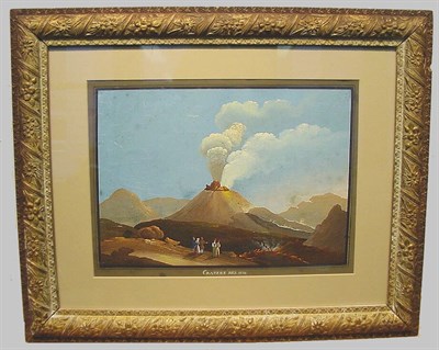 Lot 55 - Neapolitan School 19th Century ERUPTION, 1850...