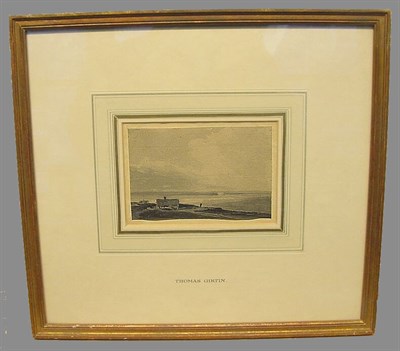 Lot 38 - Attributed to Thomas Girtin HOUSE BY THE SEA...