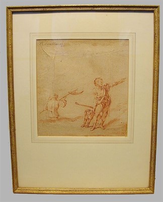 Lot 77 - Attributed to Francesco Fusi MAN WITH DOG...