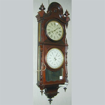 Lot 554 - Victorian Mahogany Regulator Clock