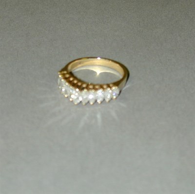 Lot 189 - Diamond Wedding Band 14 kt. yellow gold, set...
