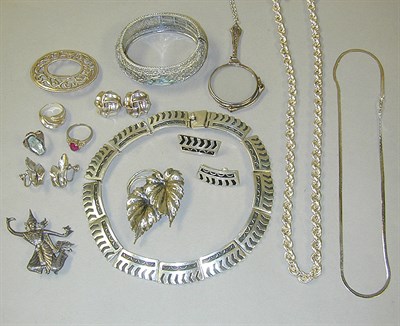 Lot 74 - Lot of Assorted Silver and Metal Jewelry...