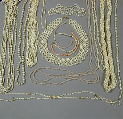 Lot 57 - Lot of Assorted Cultured Pearls Including...