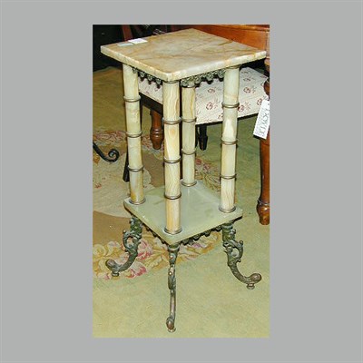 Lot 680 - Victorian Onyx and Gilt-Metal Pedestal