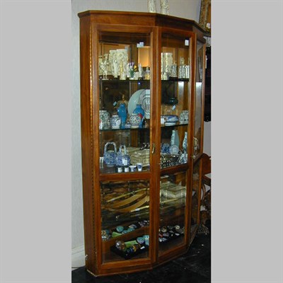 Lot 699 - Walnut Vitrine