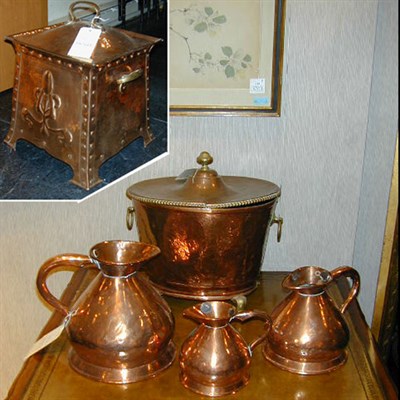 Lot 710 - Group of Five Copperware Articles