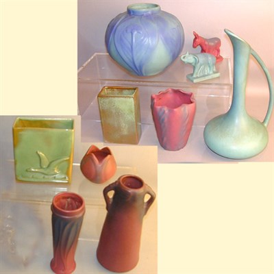 Lot 346 - Group of American Art Pottery Including Van...