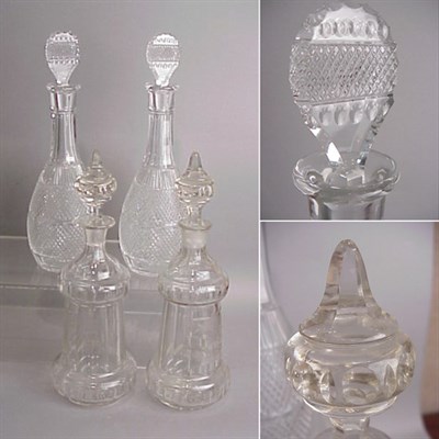 Lot 353 - Group of Four Cut Glass Decanters