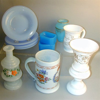 Lot 354 - Group of Continental Opaline Glass Articles...