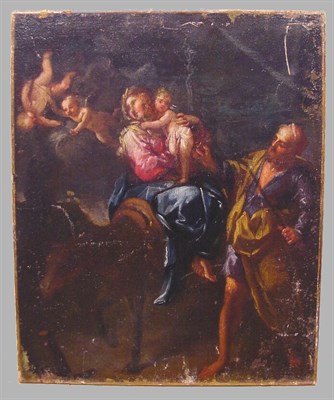 Lot 149 - Genoese School 17th Century FLIGHT INTO EGYPT...