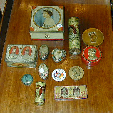 Lot 419 - Group of Tole Painted Biscuit Tins...