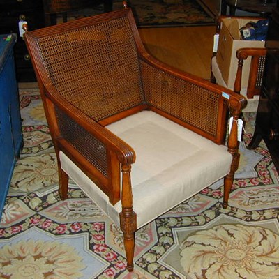 Lot 472 - Pair of Regency Style Mahogany Armchairs
