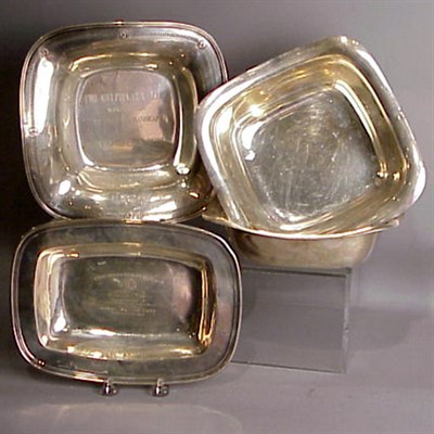 Lot 481 - Group of Four Sterling Silver Bowls and Dishes...