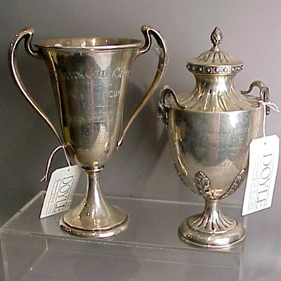 Lot 486 - Sterling Silver Trophy Approximately 35 ounces.