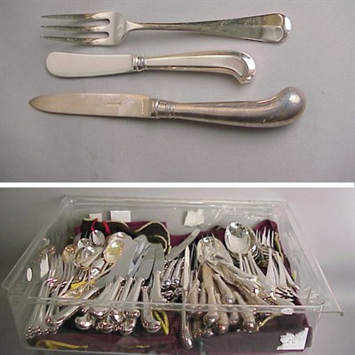 Lot 498 - Assembled Silver Plated Flatware Service...