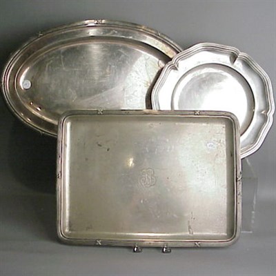 Lot 501 - Group of Three Continental Silver Articles...