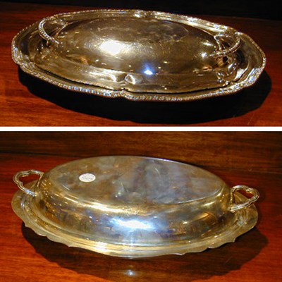 Lot 313 - Two Sterling Silver and Mexican Silver Covered...
