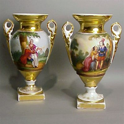 Lot 540 - Pair of Paris Porcelain Vases