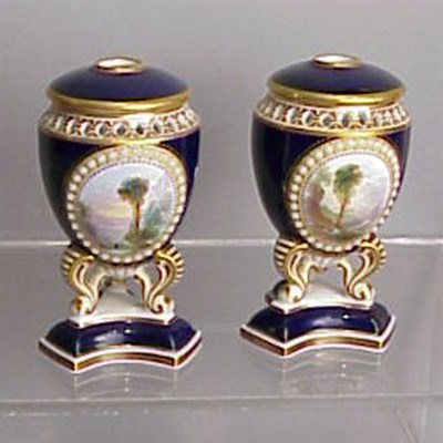 Lot 545 - Pair of Grainger & Co. Porcelain Potpourri
