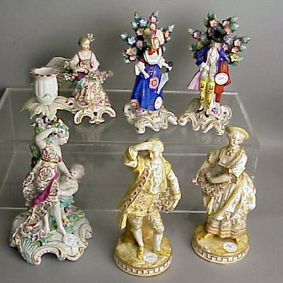Lot 546 - Group of Six Continental Porcelain Figures